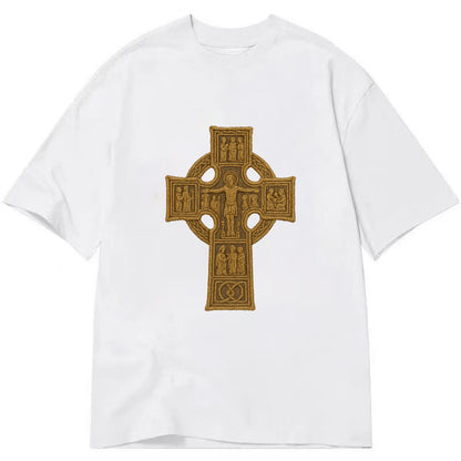 Monasterboice Cross - Classic T-shirt - White