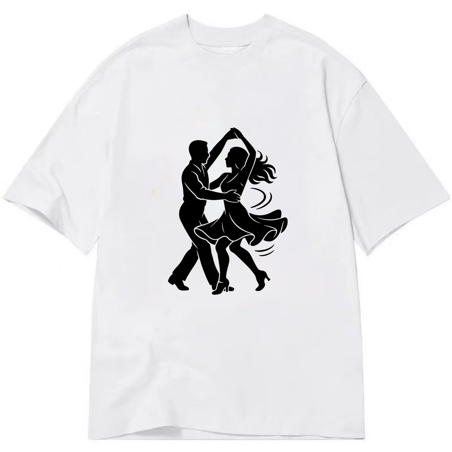 Salsa dancers spinning turn - Classic T-shirt - White