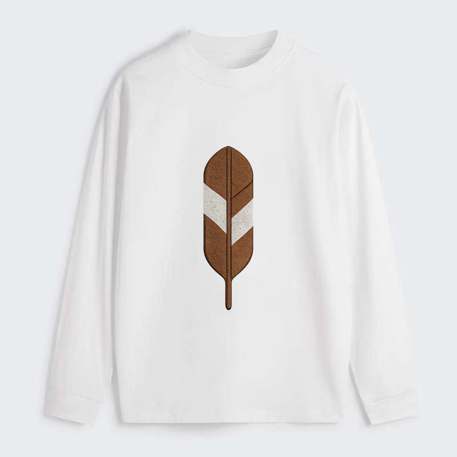 Eagle Feather  - Classic Long Sleeve Shirt - White