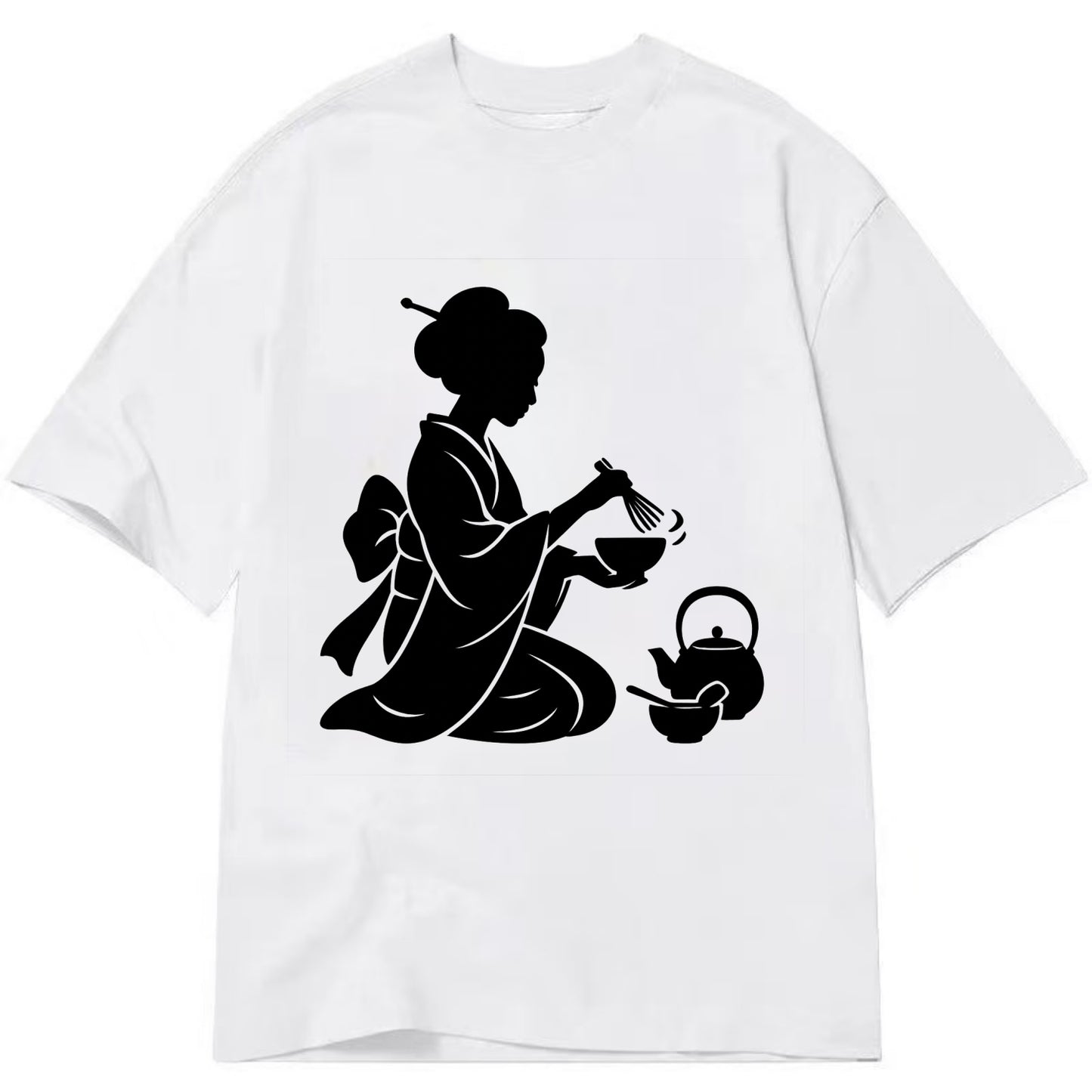 Geisha traditional tea ceremony - Classic T-shirt - White