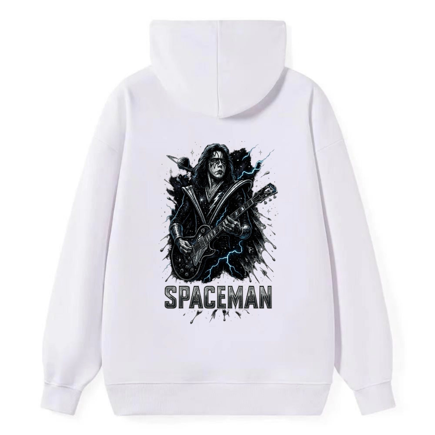 Silver Splash - Classic Pullover Hoodie - White