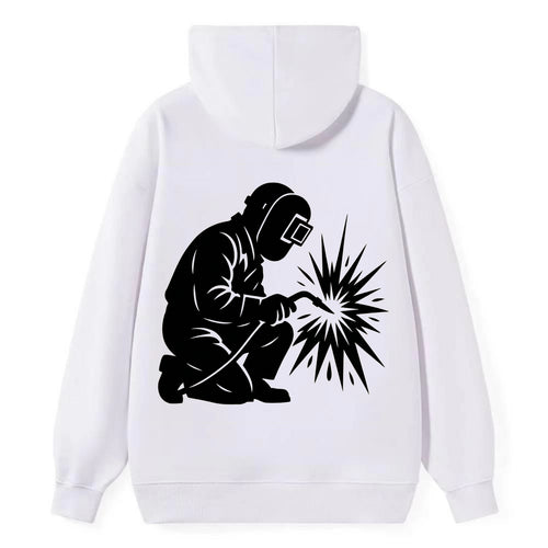 Welder sparks flying dramatically - Classic Pullover Hoodie