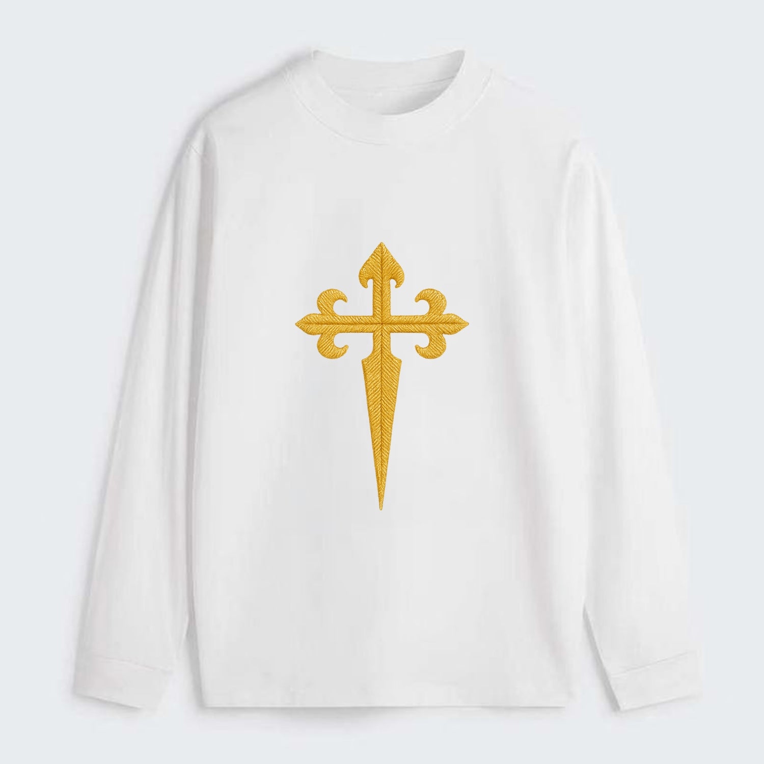 Order Of Santiago Cross - Classic Long Sleeve Shirt - White