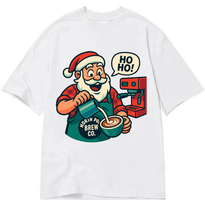 Santa Barista - Classic T-shirt - White