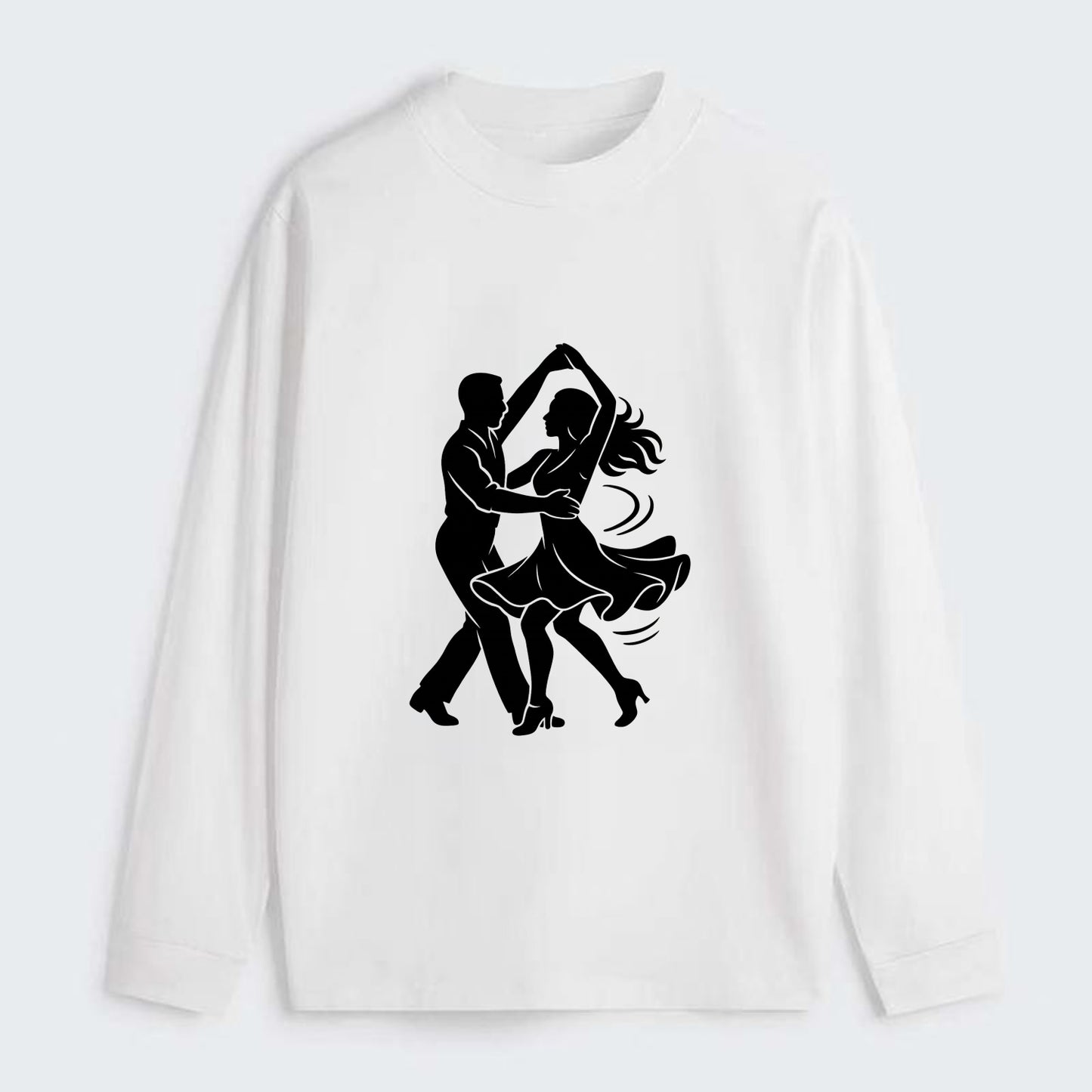 Salsa dancers spinning turn - Classic Long Sleeve Shirt - White