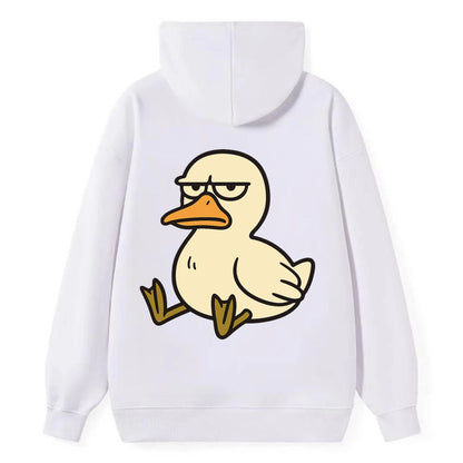 The Duck Judging Silently - Classic Pullover Hoodie - White