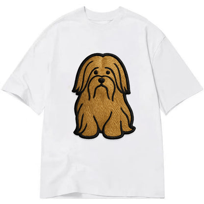 Lhasa Apso - Trendy long-haired design w - Classic T-shirt - White