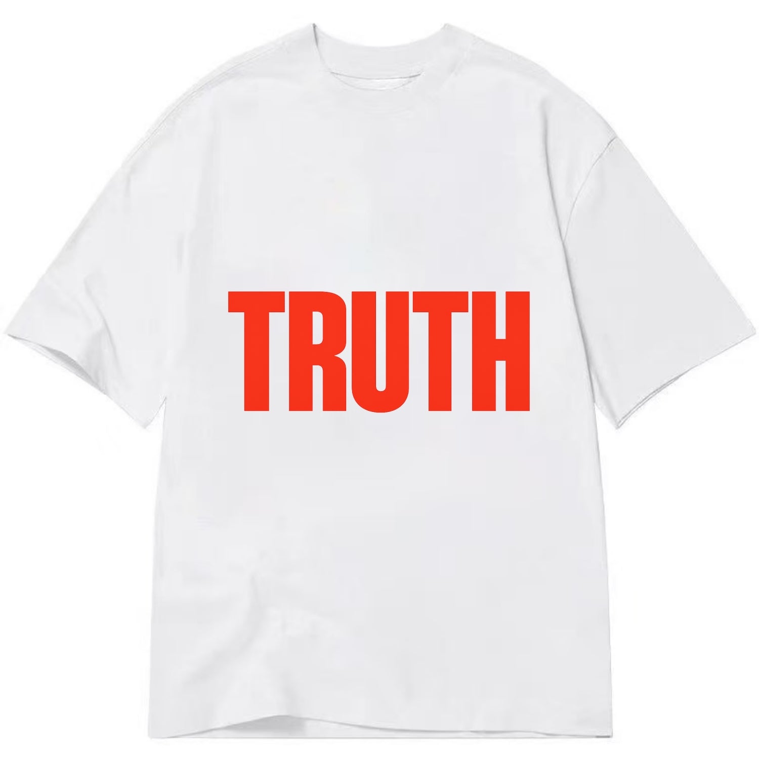 Bold typography design - "TRUTH" - honesty, reality - Classic T-shirt - White