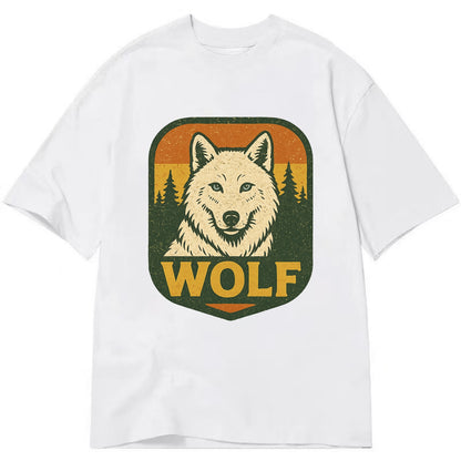 Arctic White Wolf  - Classic T-shirt - White