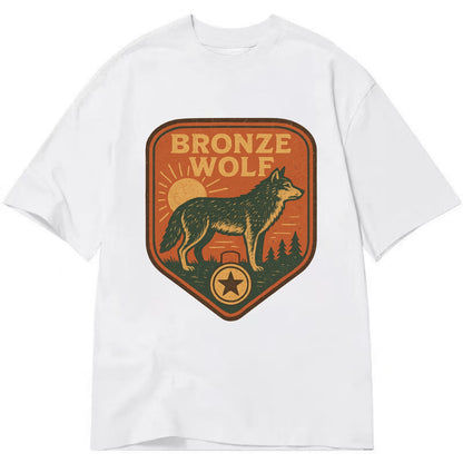 Bronze Wolf Medal  - Classic T-shirt - White