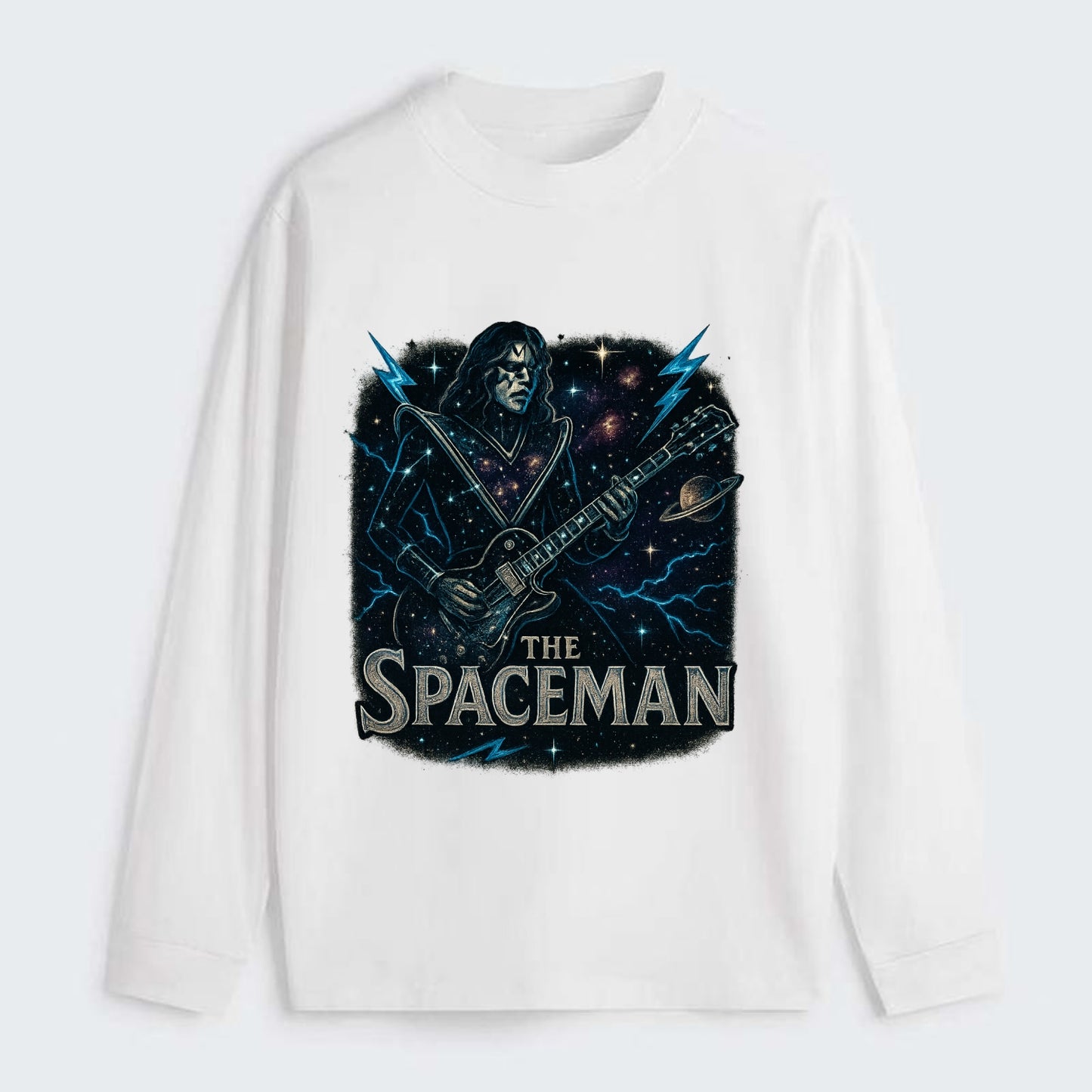 Spaceman Constellation - Classic Long Sleeve Shirt - White