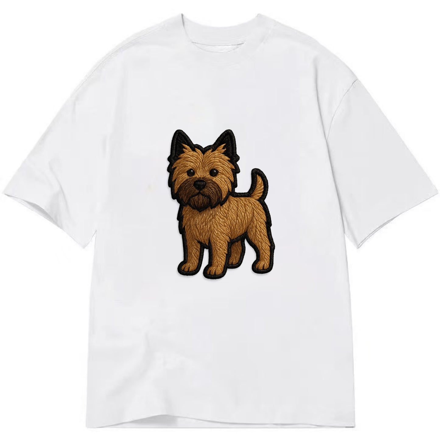 Cairn Terrier - Modern shaggy design wit - Classic T-shirt - White