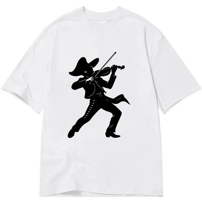 Mariachi violinist passionate performance - Classic T-shirt - White
