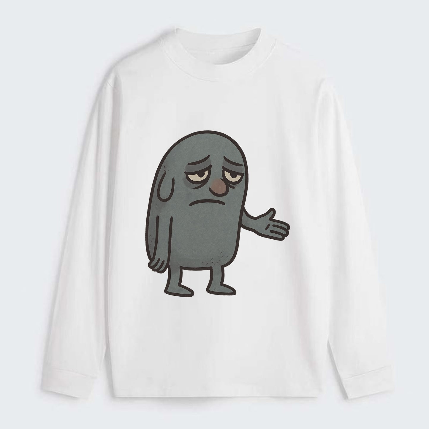 FOLLOWERS ARE GHOSTS | Transparent crowd following - Classic Long Sleeve Shirt - White