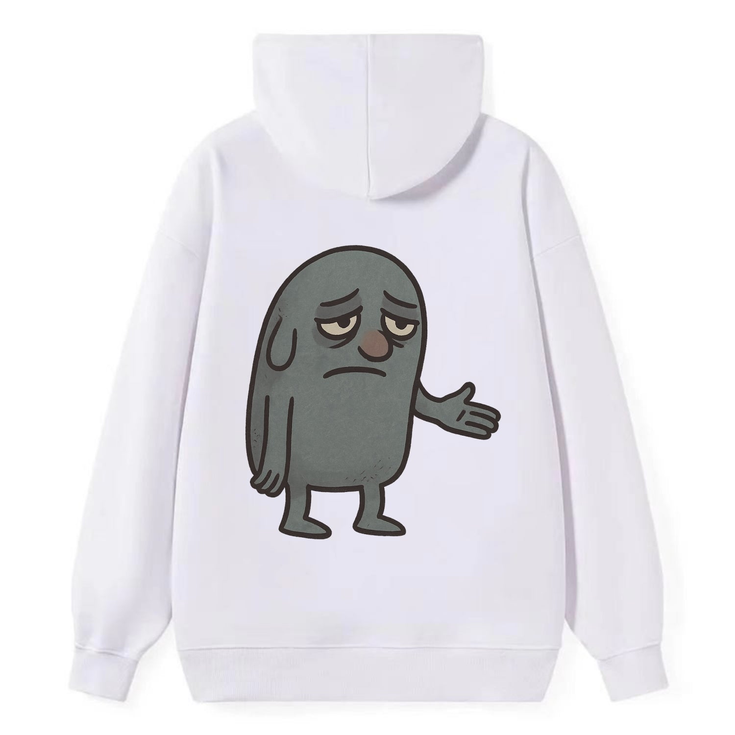 FOLLOWERS ARE GHOSTS | Transparent crowd following - Classic Pullover Hoodie - White