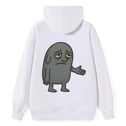 FOLLOWERS ARE GHOSTS | Transparent crowd following - Classic Pullover Hoodie - White