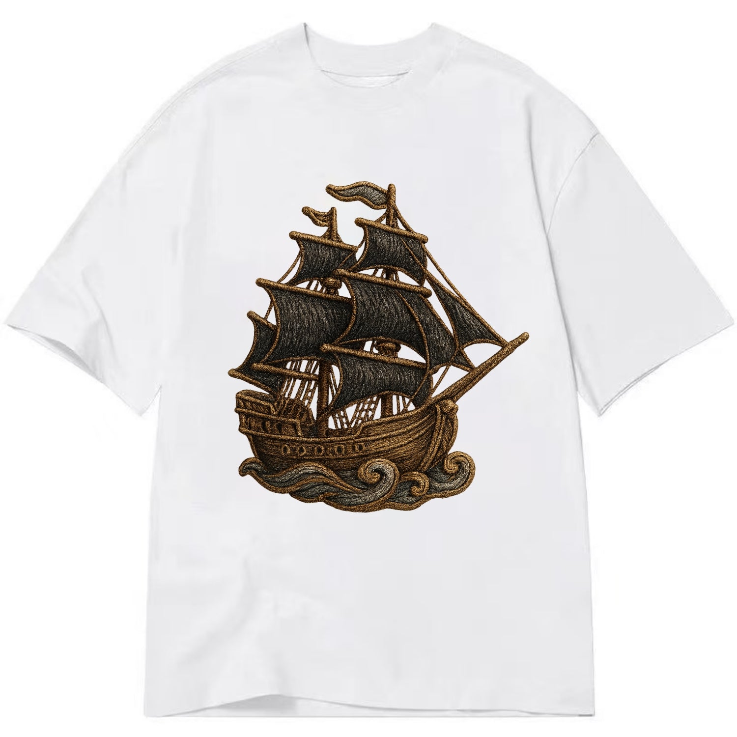 Pirate Ship  - Classic T-shirt - White