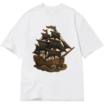 Pirate Ship  - Classic T-shirt - White