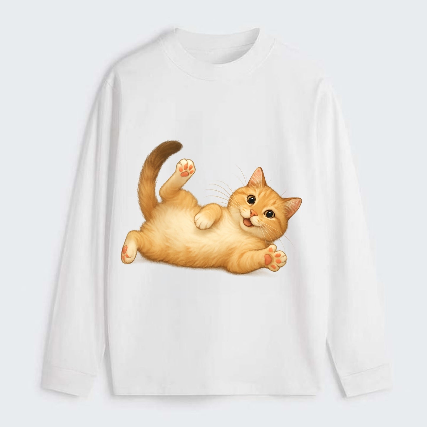 Therapy Cat  - Classic Long Sleeve Shirt - White