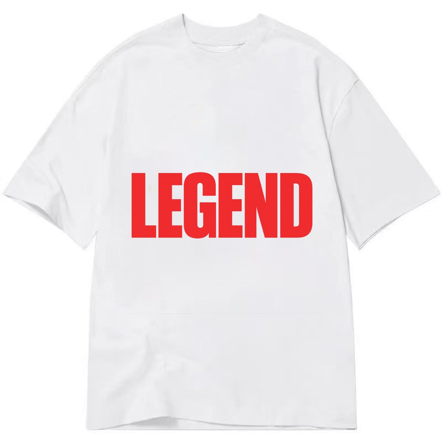 Bold typography design - "LEGEND" - remarkable person, iconic status - Classic T-shirt - White
