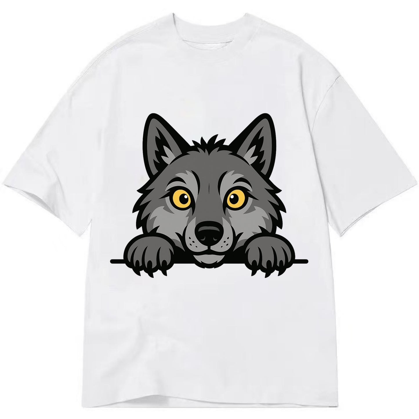 Wolf  - Classic T-shirt - White