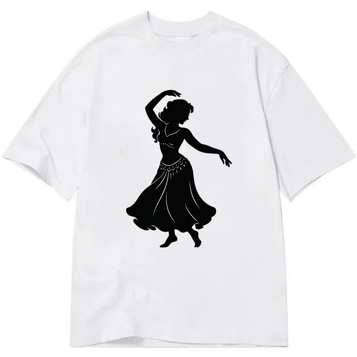 Belly dancer graceful gesture - Classic T-shirt - White