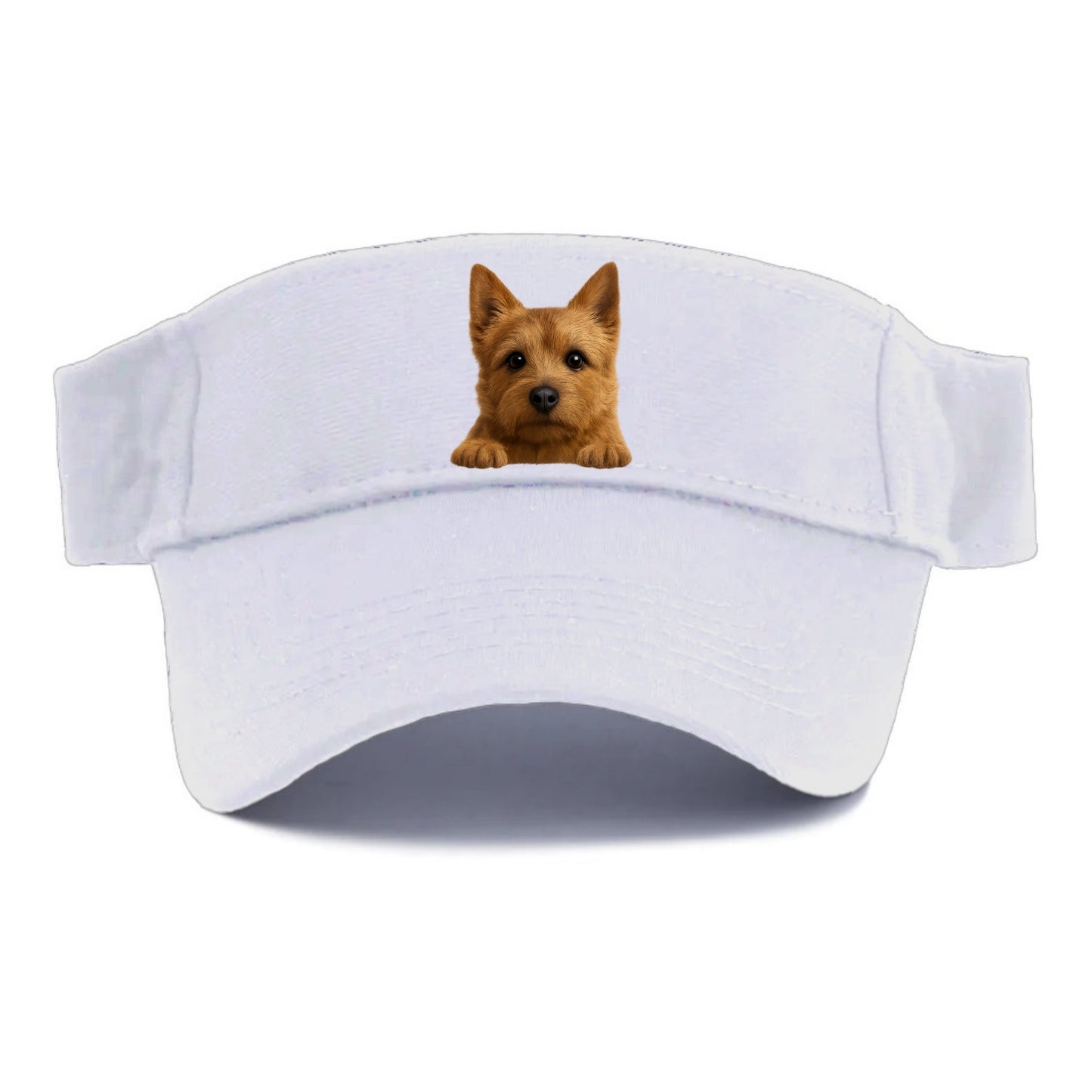 Norwich Terrier  - Visor - White