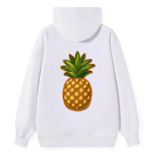 PINEAPPLE CROWN - tropical fruit in yellow and green , hospitality - Classic Pullover Hoodie