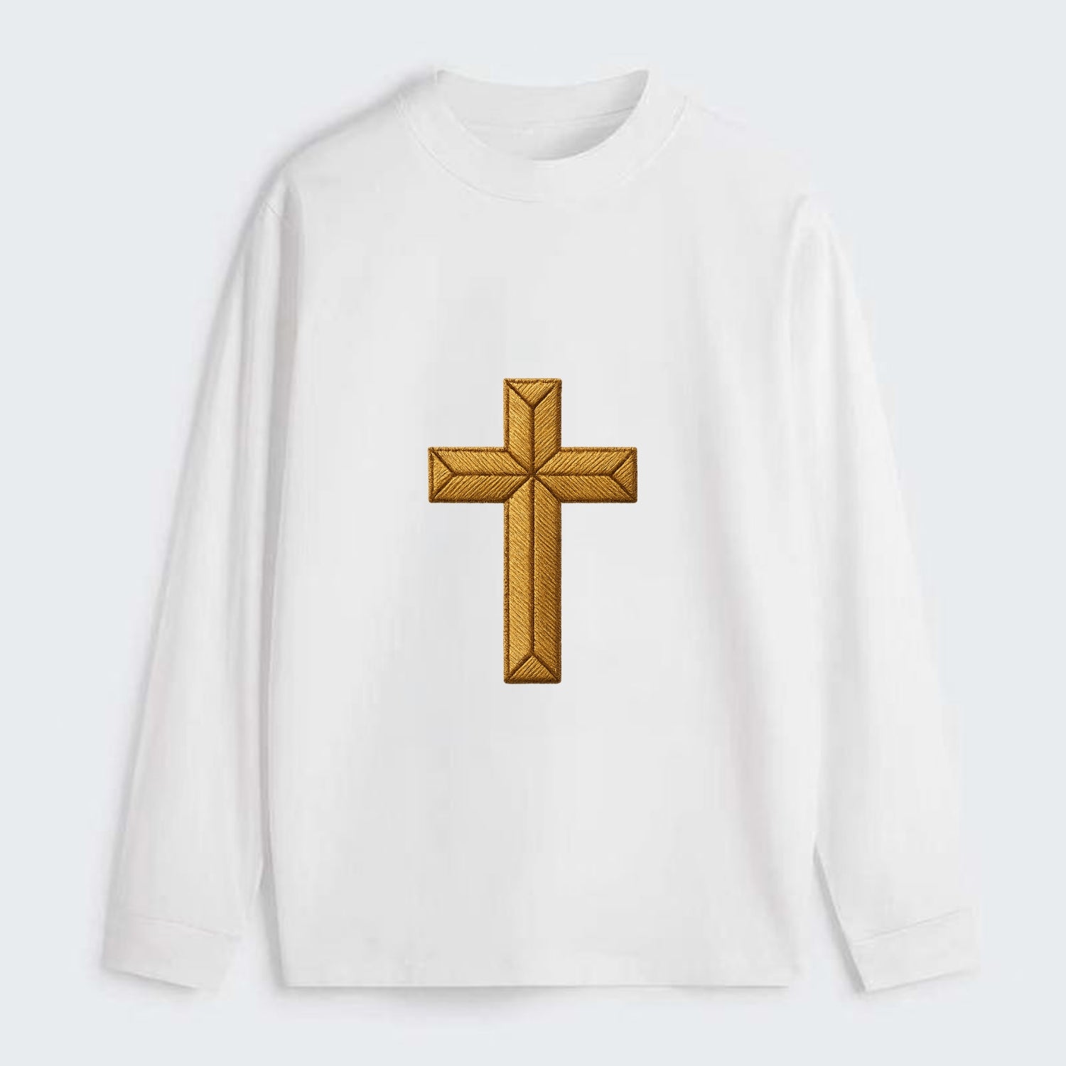 Rock Cross  - Classic Long Sleeve Shirt - White