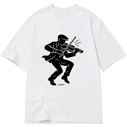 Irish folk musician traditional jig - Classic T-shirt - White