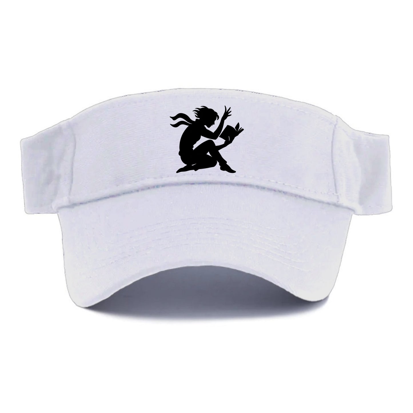Reader lost in book moment - Visor - White