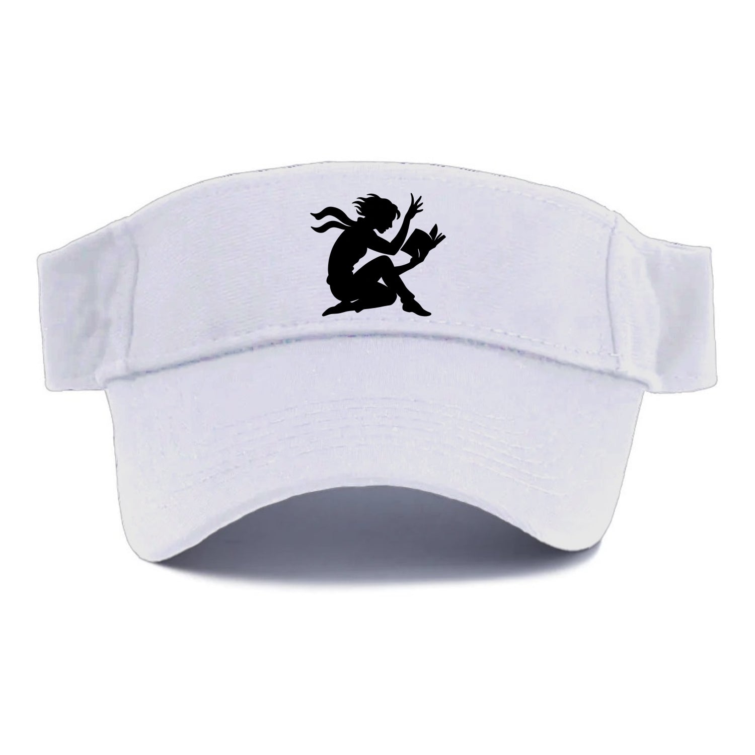 Reader lost in book moment - Visor - White