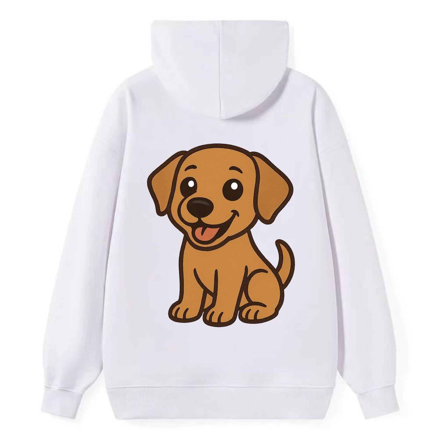 Labrador - Happy panting expression - Classic Pullover Hoodie - White