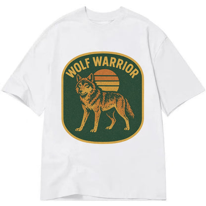Wolf Warrior  - Classic T-shirt - White
