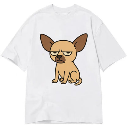 The Chihuahua Judging Silently - Classic T-shirt - White