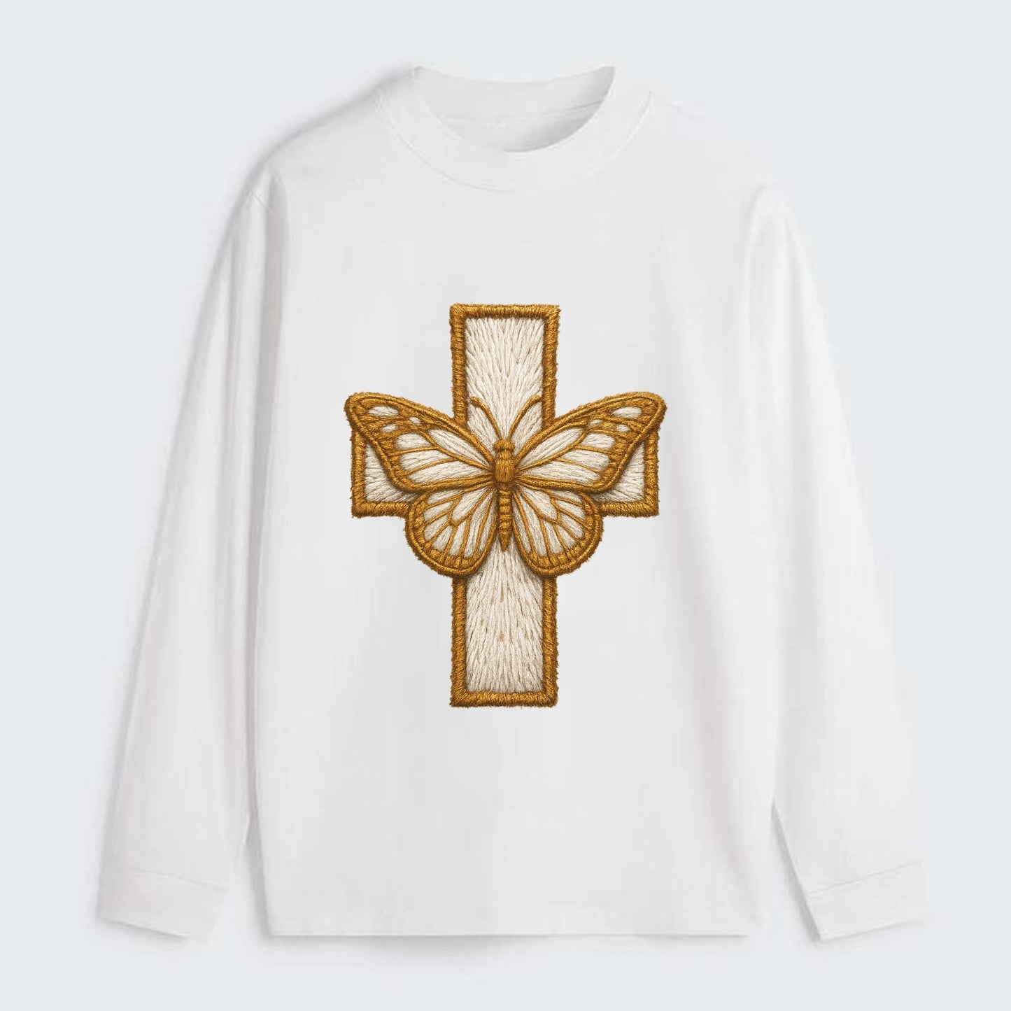 Resurrection Cross  - Classic Long Sleeve Shirt - White