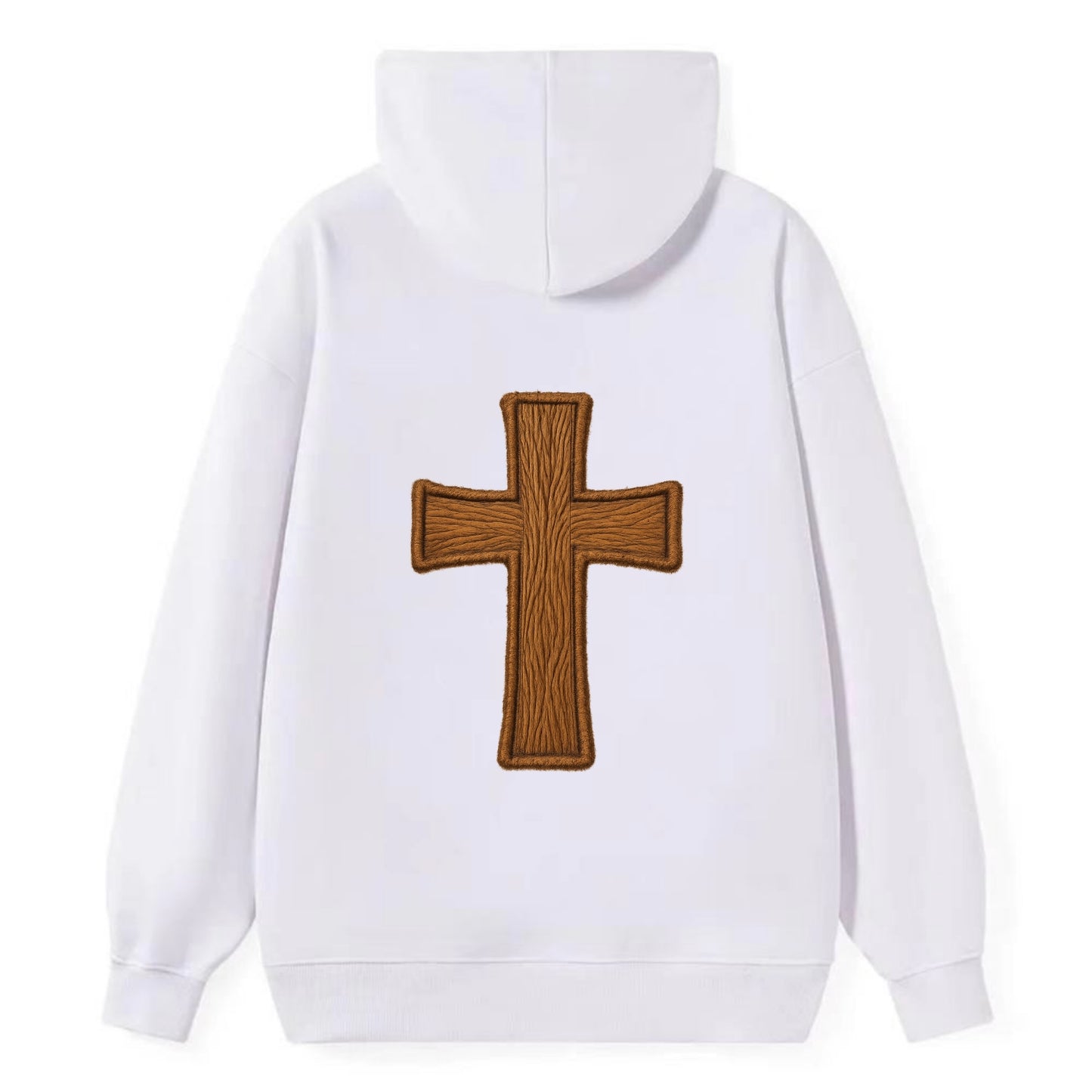 Carved Cross  - Classic Pullover Hoodie - White