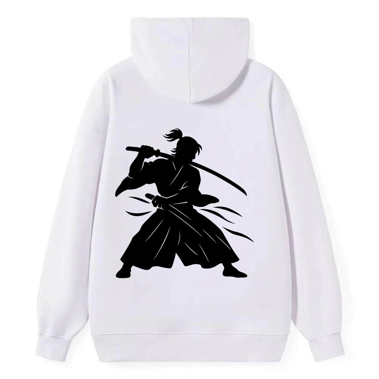 Japanese samurai sword draw - Classic Pullover Hoodie - White
