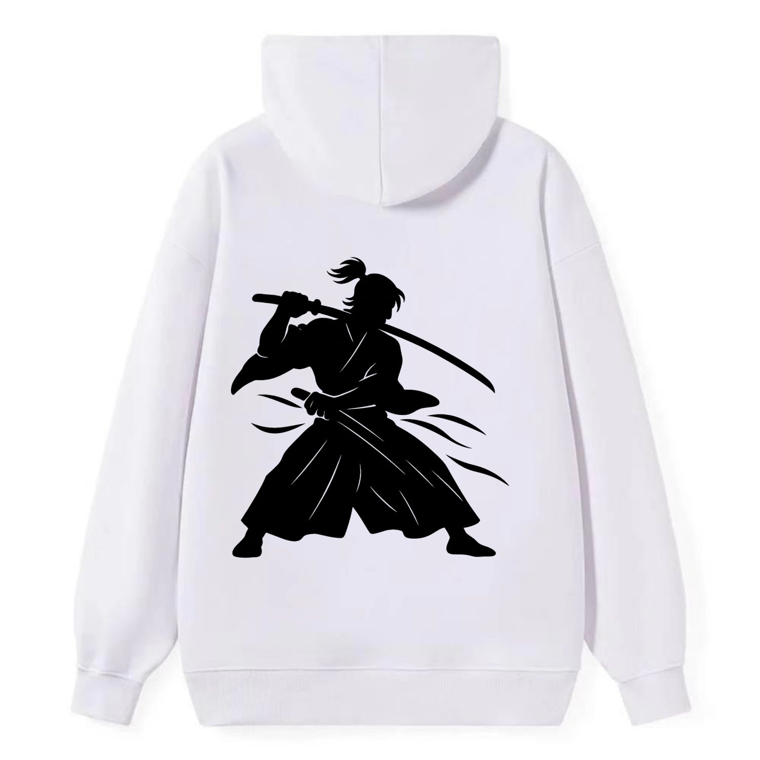 Japanese samurai sword draw - Classic Pullover Hoodie - White