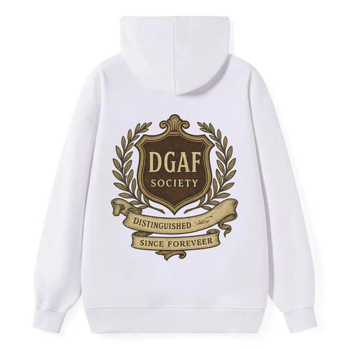 Official membership card design - DGAF Society - Distinguished Members - Classic Pullover Hoodie