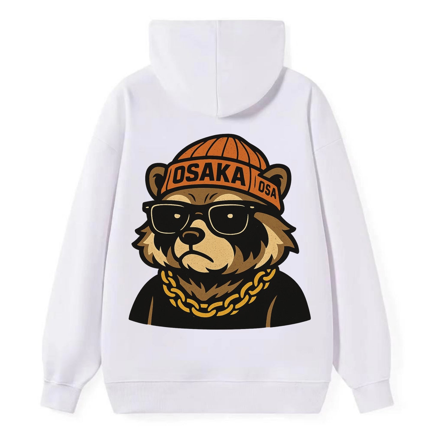 Osaka Tanuki - Classic Pullover Hoodie - White