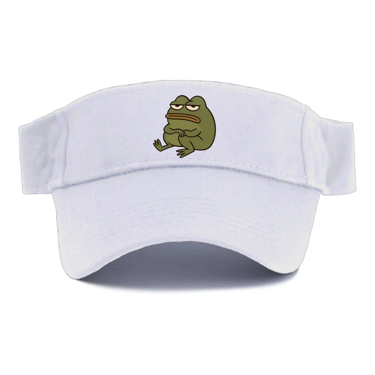 The Frog Judges Silently - Visor - White