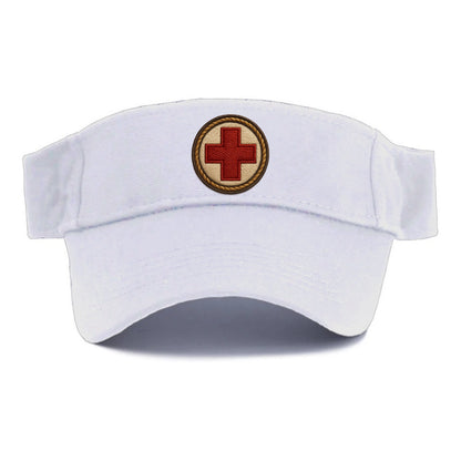 Medical Cross  - Visor - White