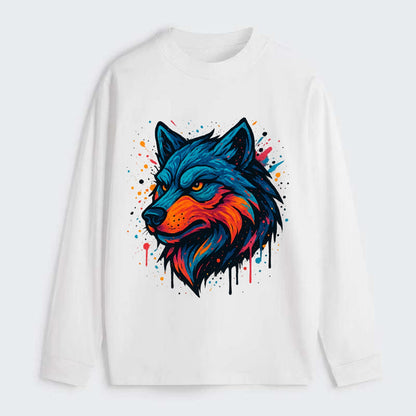 Velvet Wolf Royal  - Classic Long Sleeve Shirt - White