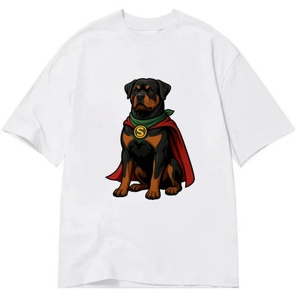 Rottweiler Strong Hero  - Classic T-shirt - White