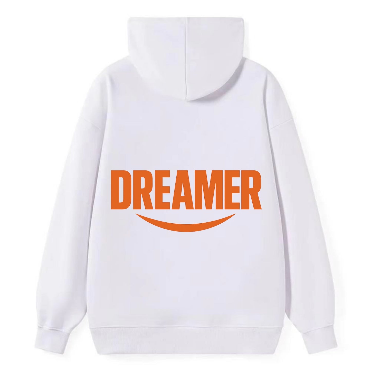 Bold typography design - "DREAMER" - imagination, seeing possibilities - Classic Pullover Hoodie - White
