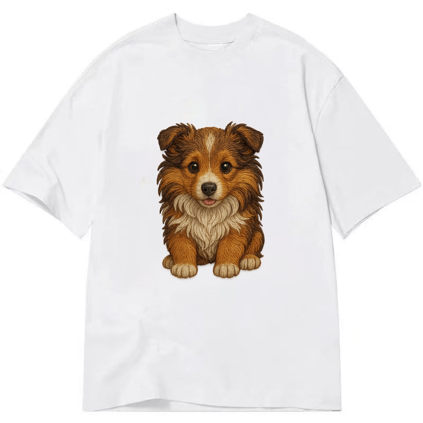 Baby Shetland Sheepdog Puppy - mini collie look, flowing mane, intelligent eyes, - Classic T-shirt - White
