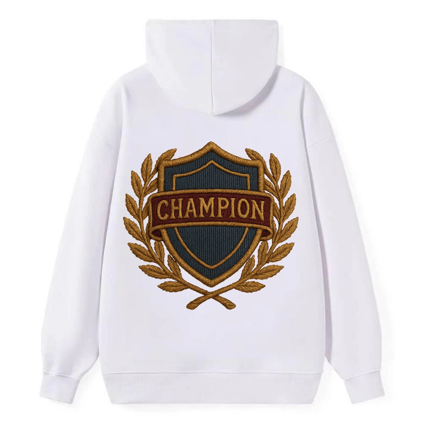 Champion Shield  - Classic Pullover Hoodie - White
