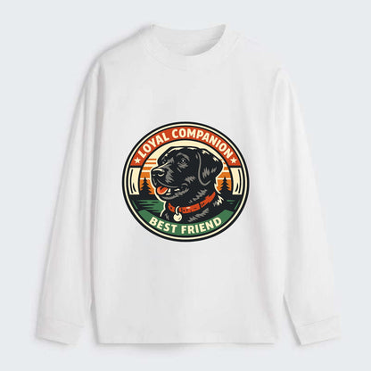 Noble Companion Emblem - Classic Long Sleeve Shirt - White