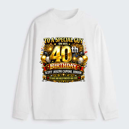 Special 40th Birthday - Classic Long Sleeve Shirt - White